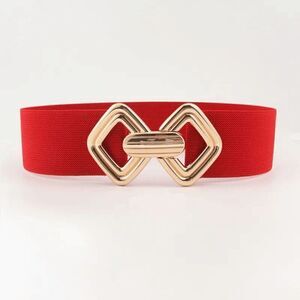 2/$21 Red Ladies Stylish Stretch Belt
